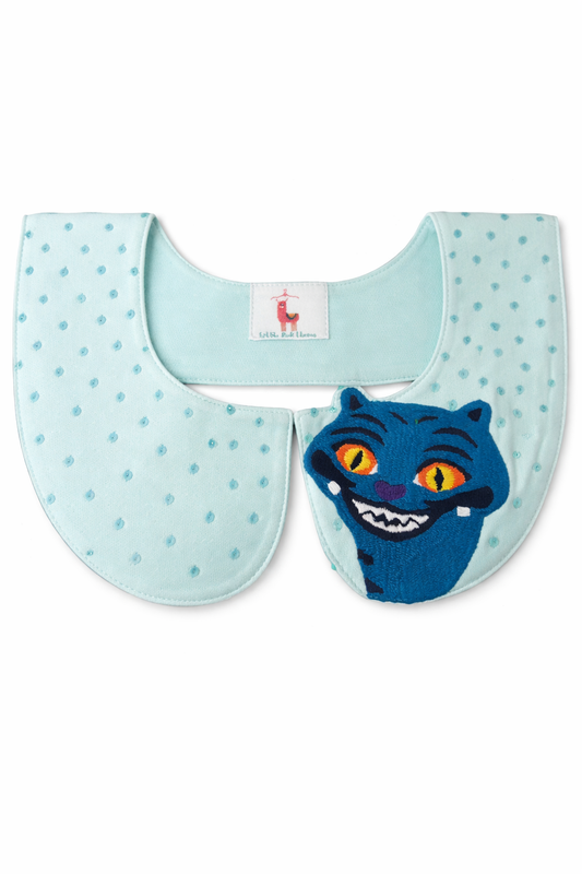 Handmade tiger collar for girls — Derpy Tiger | Little Pink Llama India