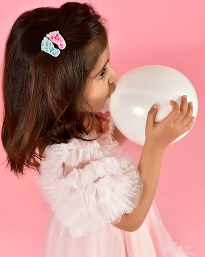 Non-slip handmade hair clip for babies and toddlers — First Steps by Little Pink Llama