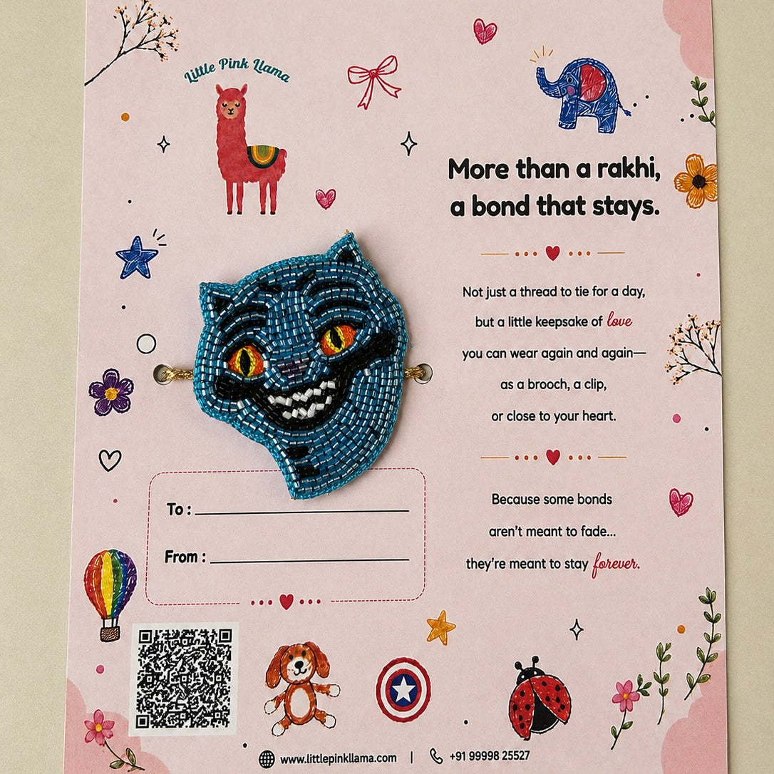 Derpy Tiger Rakhi Reusable