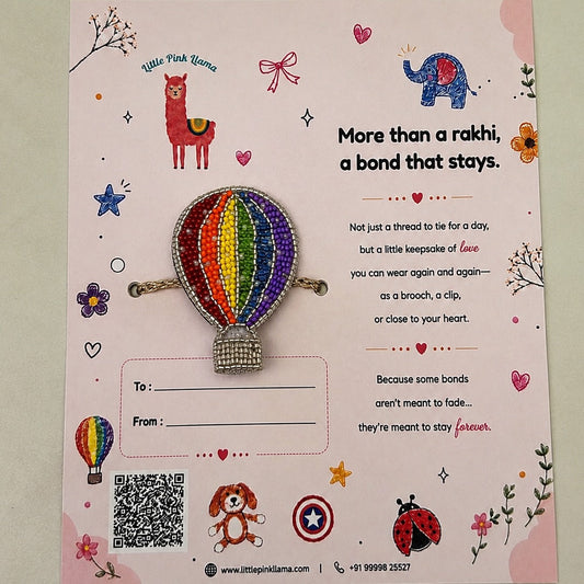 Hot Air Baloon Rakhi reusable