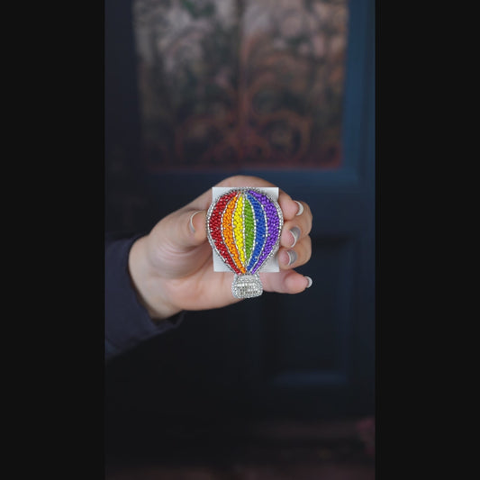 Hot Air Balloon - Brooch